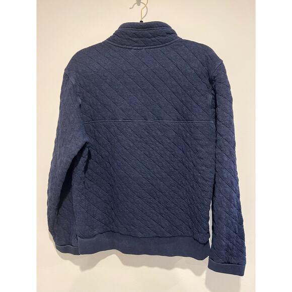 Patagonia Organic Cotton Quilt‎ Snap-T Pullover Dark Blue And Red Size MENS M - Picture 2 of 7